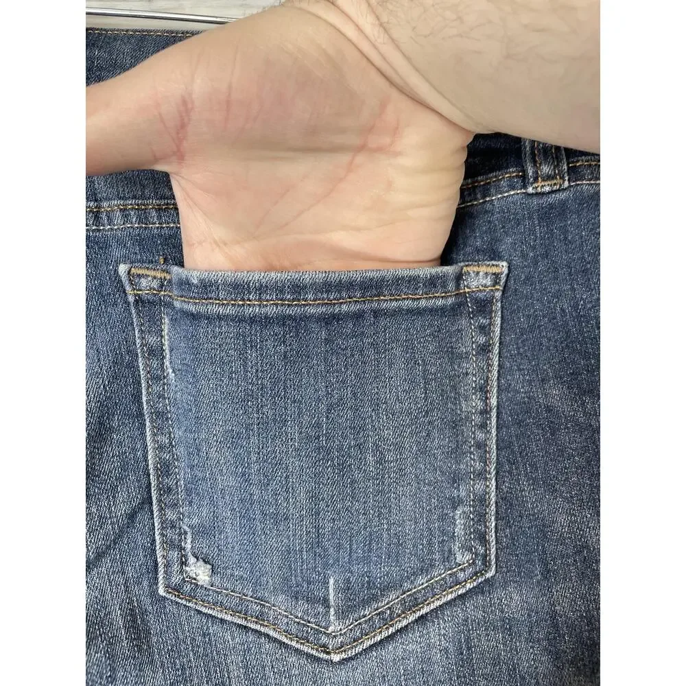 Old Navy‎ Jeans Womens 6 Blue The Flirt Mid Rise Stretch Denim Zip Fly Regular